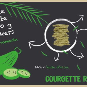 CRACKERS DE LEGUMES COURGETTES & ROMARIN AB S/GLUTEN – Image 2