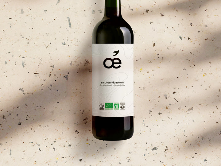 AOC COTES-DU-RHONE ROUGE AB 75CL - VIN OE – Image 2