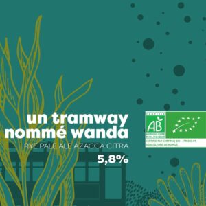 UN TRAMWAY NOMME WANDA BIO 33CL - BRASSERIE LE PERE L'AMER – Image 2