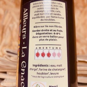 NOIRE STOUT DU PERIGORD 5,7% 33CL - BRASSERIE AILLEURS LA GNAC – Image 2