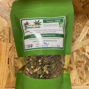 TISANE CBD BIO 30G LA BEUSCORNUT - LES JARDINS DE BOSCORNUT
