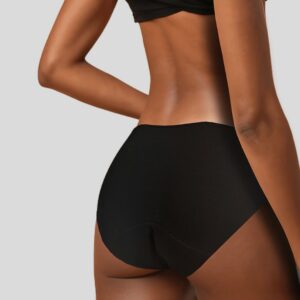 CULOTTE MENSTRUELLE BASIQUE NOIRE "EMILY" FLUX PLUS BIO GOTS - PLIM – Image 2