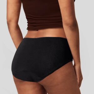 SHORTY MENSTRUEL NOIR "SOLENE" FLUX PLUS BIO GOTS - PLIM – Image 2
