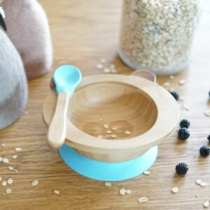 SET DE REPAS BEBE JAUNE BAMBOU (BOL & CUILLERE) - CAP BAMBOU – Image 3