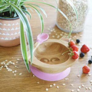 SET DE REPAS BEBE JAUNE BAMBOU (BOL & CUILLERE) - CAP BAMBOU – Image 4