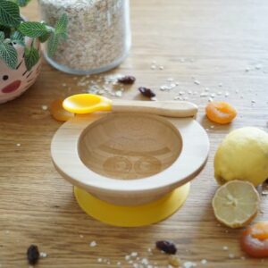 SET DE REPAS BEBE JAUNE BAMBOU (BOL & CUILLERE) - CAP BAMBOU – Image 5