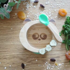 SET DE REPAS BEBE JAUNE BAMBOU (BOL & CUILLERE) - CAP BAMBOU – Image 6