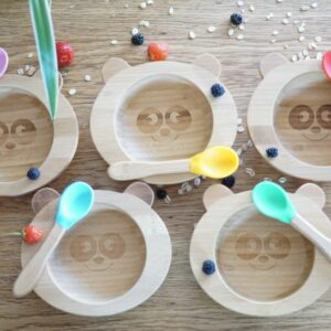 SET DE REPAS BEBE JAUNE BAMBOU (BOL & CUILLERE) - CAP BAMBOU – Image 7