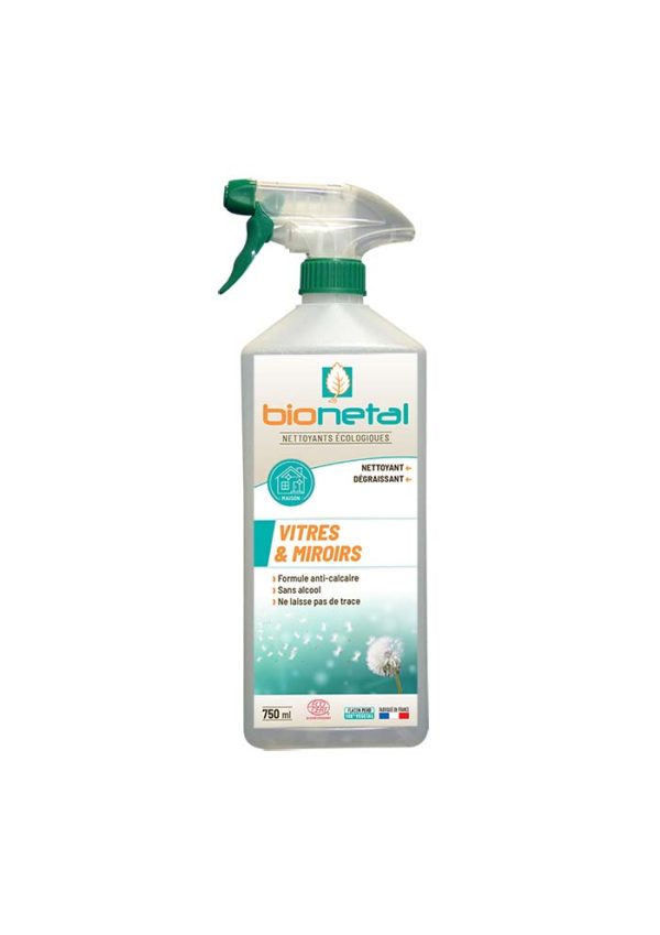 VITRES & MIROIRS FORMULE ANTI CALCAIRE ECOCERT - BIONETAL