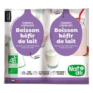 FERMENTS POUR KEFIR DE LAIT BIOLOGIQUES - NATALI
