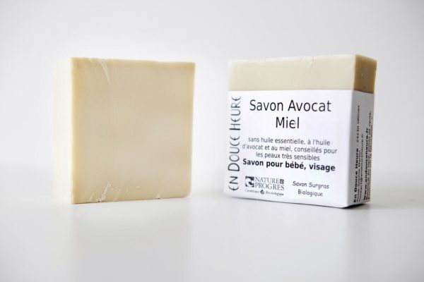 SAVON BIOLOGIQUE AVOCAT MIEL POUR BEBE 100G NATURE & PROGRES