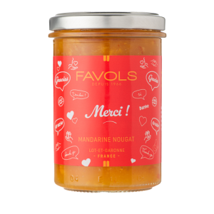 MERCI (mandarine nougat) 250g - FAVOLS LES MESSAGES