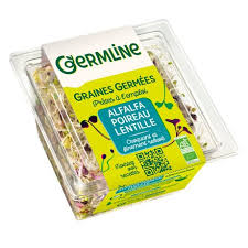 GRAINES GERMEES BIO ALFALFA POIREAU LENTILLE 60g - GERMLINE
