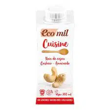 CREME CUISINE AUX NOIX DE CAJOU BIO 200MLSANS SUCRE & SANS GLUTEN - ECOMIL