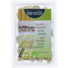 SACCOTTINI FRAIS D'EPEAUTRE AUX EPINARDS & BURRATA BIO 250G - BIO VERDE