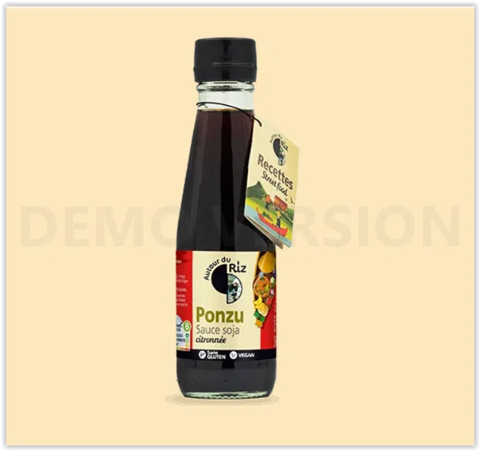 PONZU SAUCE SOJA CITRONNEE BIO VEGAN 200ml - AUTOUR DU RIZ