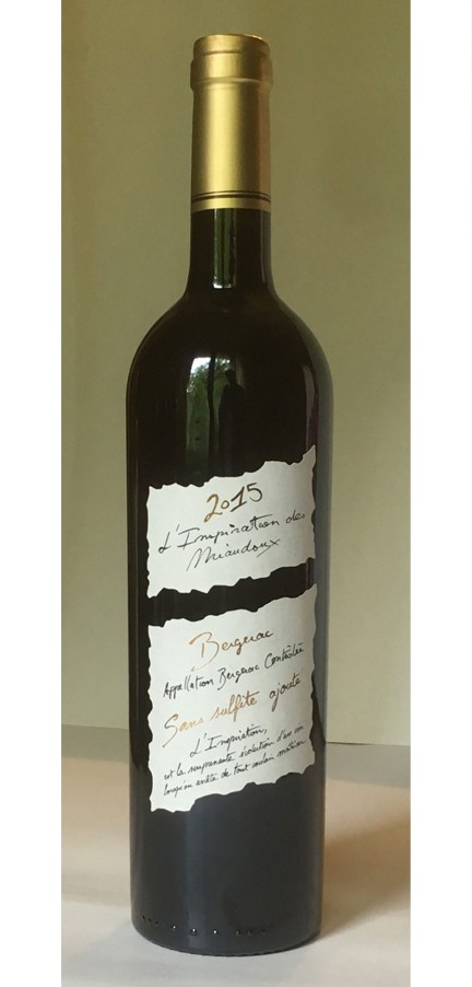 BERGERAC ROUGE INSPIRATION BIODYNAMIE SANS SULFITE AJOUTE - CHÂTEAU LES MIAUDOUX