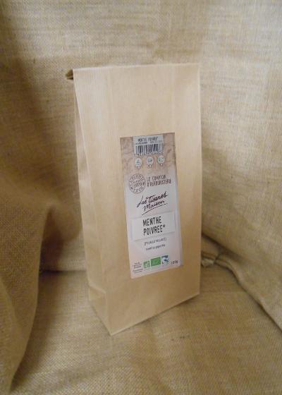 MENTHE POIVREE BIO FEUILLES ENTIERES - LE COMPTOIR DE L'HERBORISTERIE – Image 2