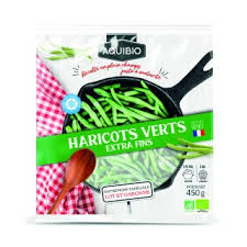HARICOTS VERTS EXTRA FINS BIO SURGELES 450g - AQUIBIO