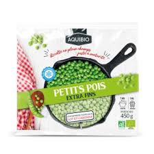 PETITS POIS BIO SURGELES 450g - AQUIBIO