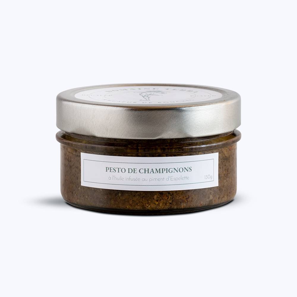 TERRINE VEGETALE PESTO DE CHAMPIGNONS À L'HUILE INFUSÉE 130G - DOMAINE TERRA