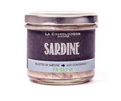 RILLETTES DE SARDINES AUX CONDIMENTS BIO - 90G - LA CHIKOLODENN