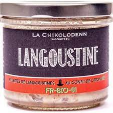 RILLETTES DE LANGOUSTINE BIOLOGIQUES AU CITRON CONFIT 90G