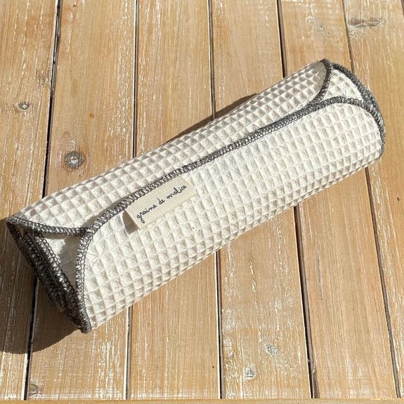 ESSUIE-TOUT/LINGETTE LAVABLE COTON BIO GAUFRE X 10 FEUILLES - GRAINE DE MALICE – Image 3