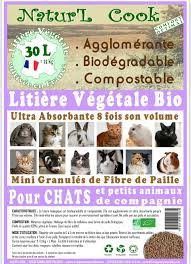 LITIERE VEGETALE COMPOSTABLE AB (POUR CHATS ET PETITS ANIMAUX DE COMPAGNIE)