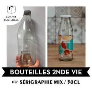 BOUTEILLE A JUS EN VERRE 50CL