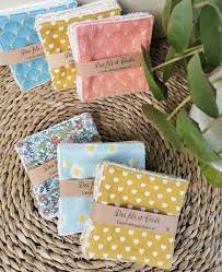 CARRES DEMAQUILLANTS EN COTON BIOLOGIQUE BIO X6 PIECES - DES FILS & CECILE