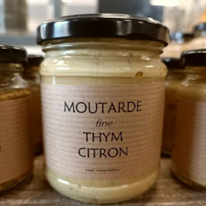 MOUTARDE FINE THYM CITRON ARTISANALE & LOCALE - LA MOUTARDERIE DU PERIGORD