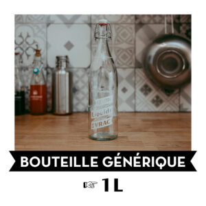 BOUTEILLE EN VERRE BIERE & SIROP 1L - JEAN BOUTEILLE