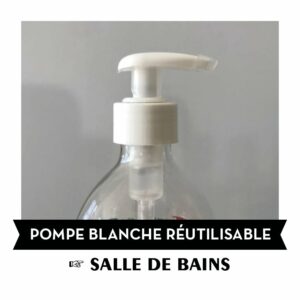POMPE BLANCHE REUTILISABLE POUR GEL DOUCHE - JEAN BOUTEILLE