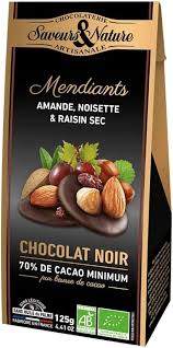 MENDIANTS CHOCOLAT NOIR & FRUITS SECS BIO - SAVEURS & NATURE – Image 2