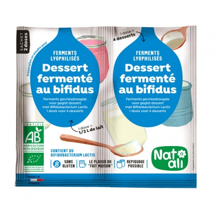 FERMENT POUR DESSERT AU BIFIDUS AB 2X6g - NATALI