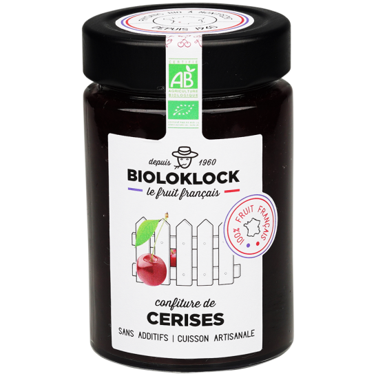 CONFITURE EN VRAC DE CERISES BIOLOGIQUES - BIOLOKLOCK