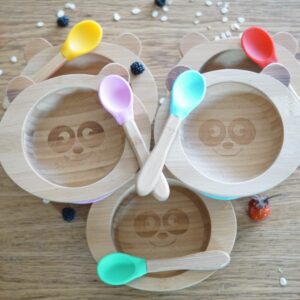 SET DE REPAS BEBE JAUNE BAMBOU (BOL & CUILLERE) - CAP BAMBOU