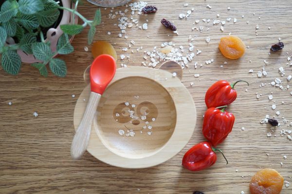 SET DE REPAS BEBE JAUNE BAMBOU (BOL & CUILLERE) - CAP BAMBOU – Image 2