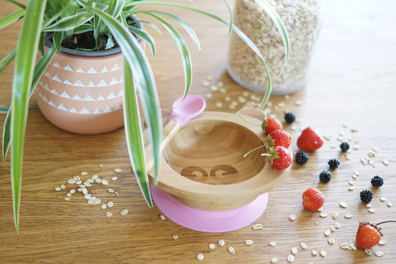 SET DE REPAS BEBE JAUNE BAMBOU (BOL & CUILLERE) - CAP BAMBOU – Image 4