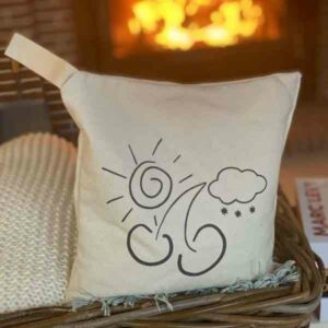 COUSSIN EN NOYAUX DE CERISES SQUARE - GRAINE DE MALICE