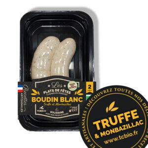 BOUDIN BLANC A LA TRUFFE ET MONBAZILLAC AB X 2 (220gr) -TRADITIONS CHARCUTIERES
