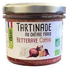 TARTINADE AU CHEVRE FRAIS BETTERAVE CUMIN AB 90G - SO CHEVRE
