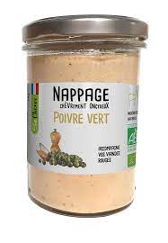 NAPPAGE SAUCE BLANCHE POIVRE VERT AB 180G - SO CHEVRE