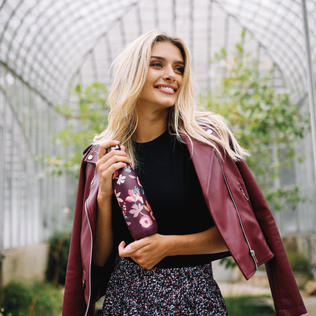 BOUTEILLE INOX ISOTHERME BOHÊME PRUNE 500ML QWETCH – Image 3