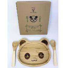 SET DE REPAS ENFANTS EN BAMBOU BRUT - CAP BAMBOU