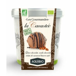 CREME GLACEE LA CACAOTEE BIO 500ml - AQUIBIO