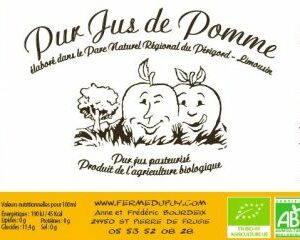 PUR JUS DE POMME BIO Vrac - LA FERME DU PUY