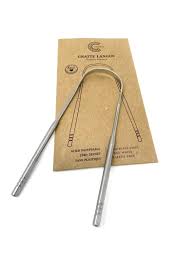 GRATTE-LANGUE EN ACIER INOXYDABLE - CALIQUO