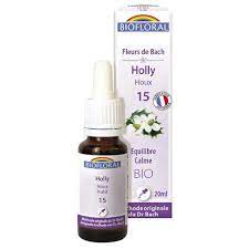 FLEURS DE BACH HOUX (HOLLY) BIO N°15 20ML - BIOFLORAL